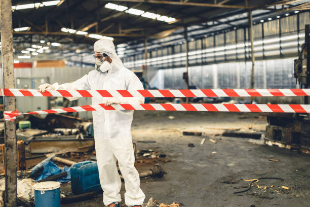 Professional Sewage Cleanup technician working in Harrison, TN